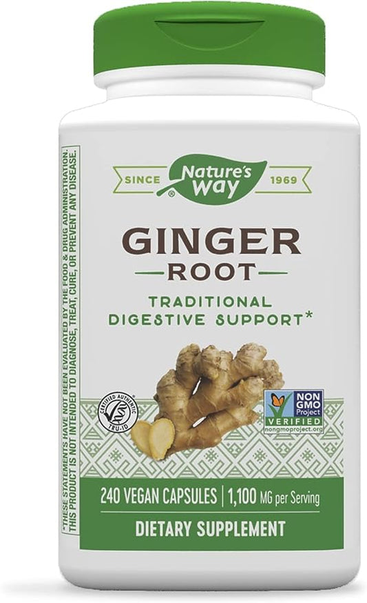 Nature's Way Ginger Root,  240 Vegan Capsules