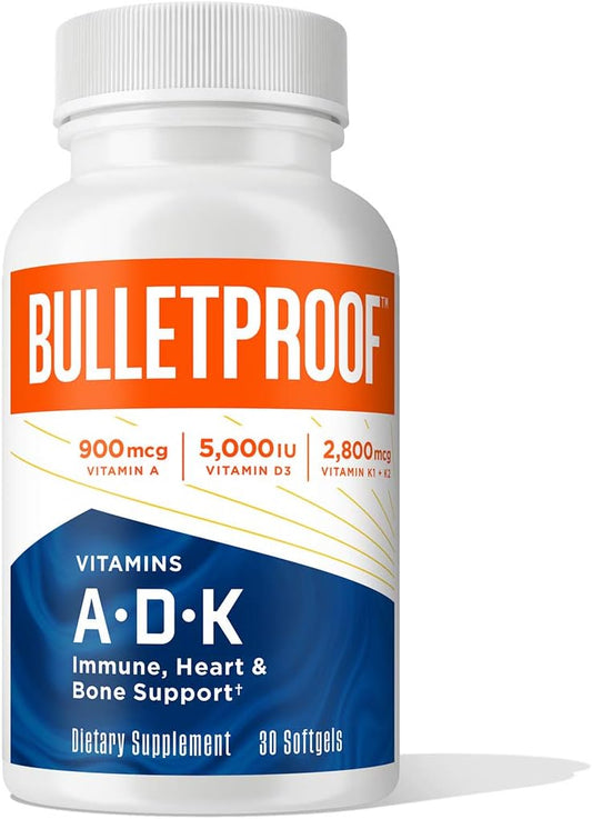 Vitamins A-D-K, 30 Softgels, 900mcg Vitamin A, with 5000 IU