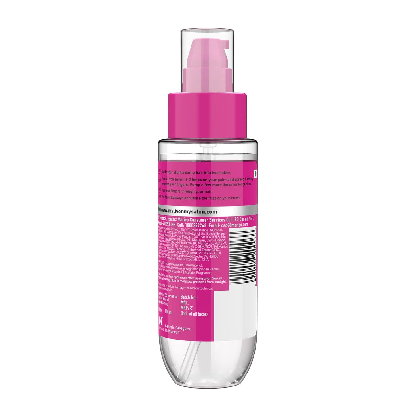 Livon Hair Serum For Frizz Free Hair