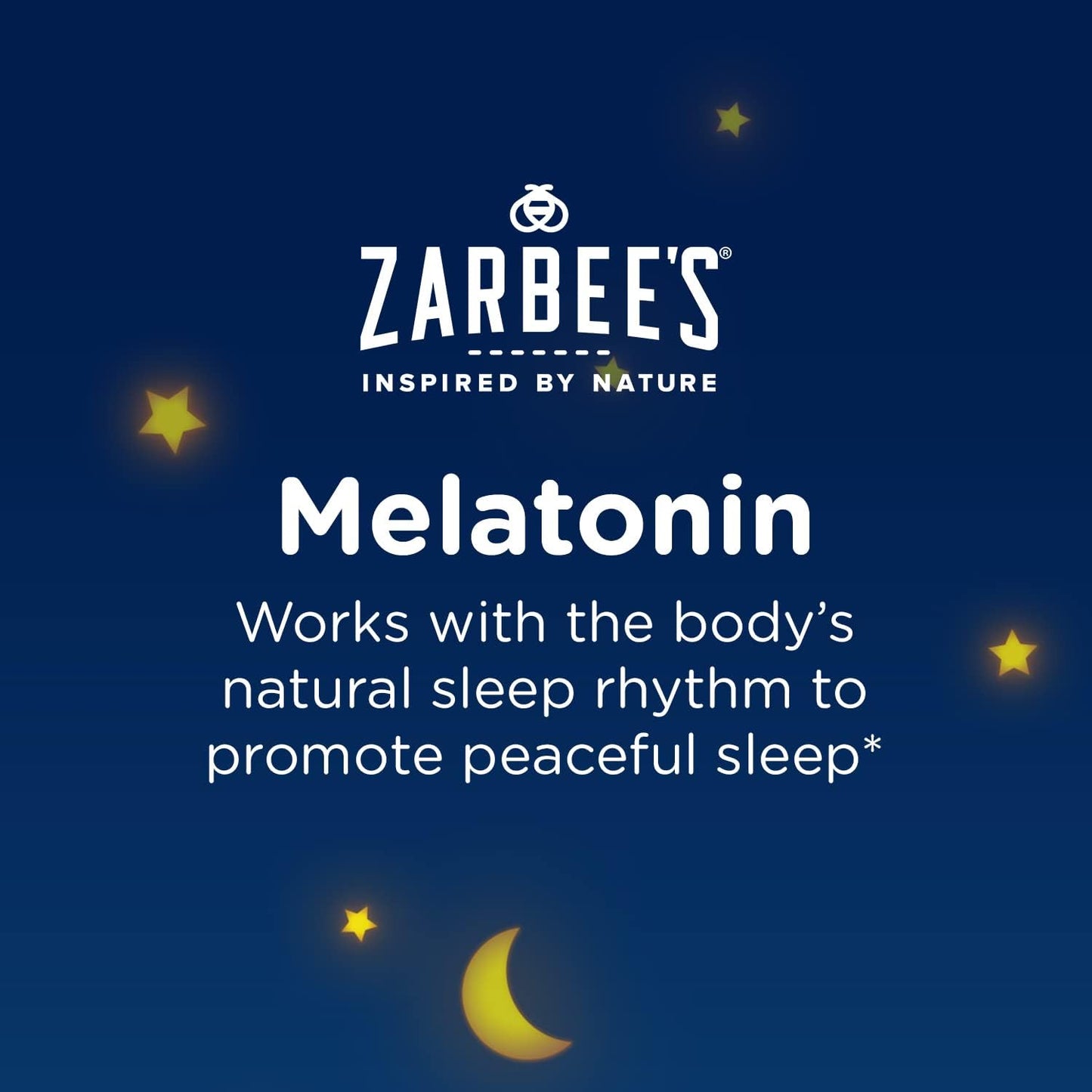 Zarbee's Kids Melatonin Gummy 1 mg Childrens Sleep Aid 60 Gummies