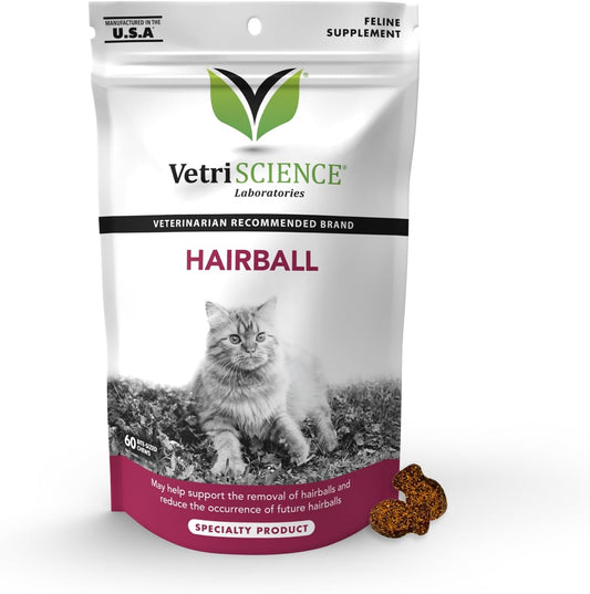 VetriScience Hairball Remedy for Cats - 60 Chews