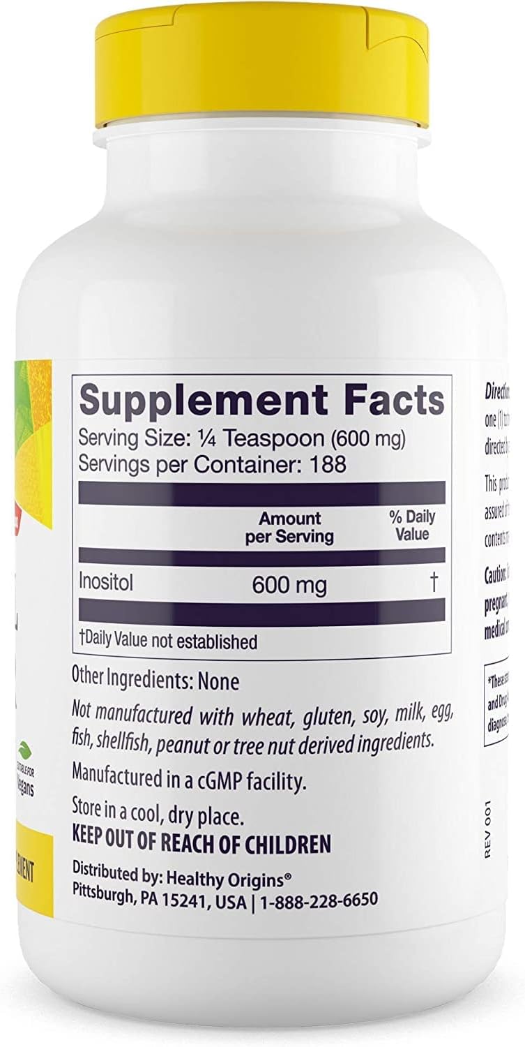 Healthy Origins Inositol Powder- 4 Oz