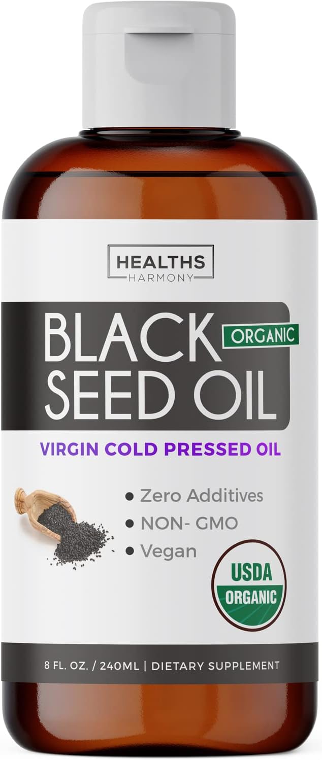 USDA Organic Black Cumin Seed Oil Liquid (8 fl oz)