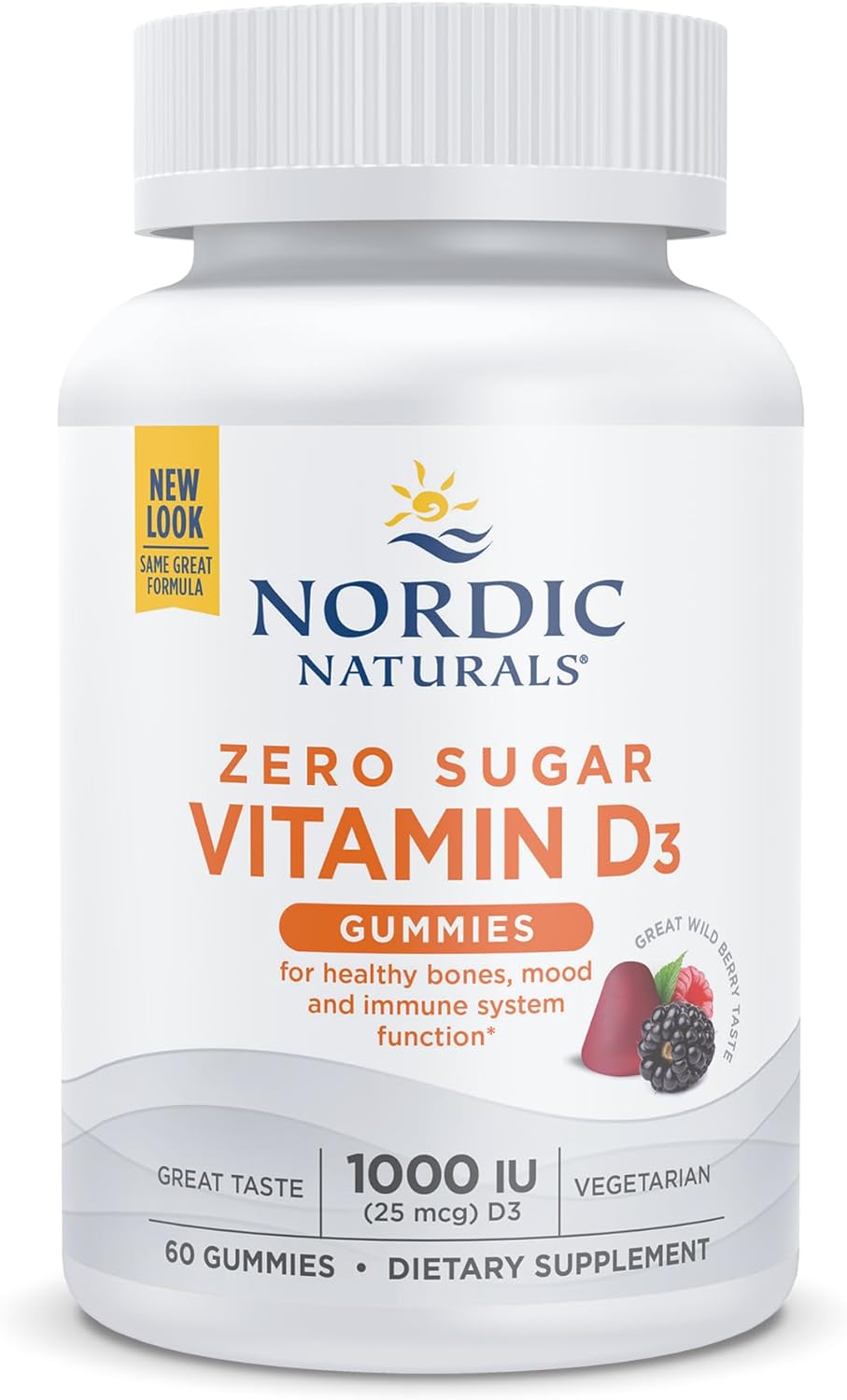 Nordic Naturals Zero Sugar Vitamin D3 Gummies