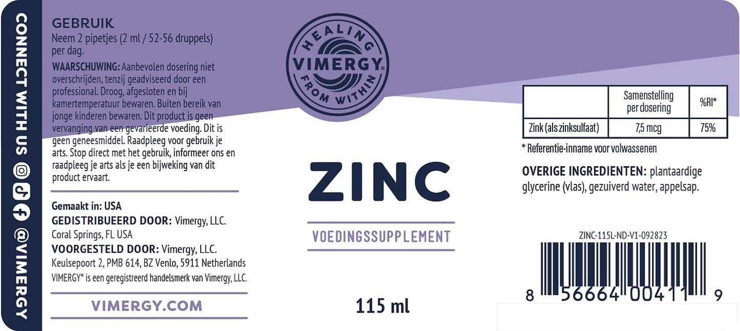 Vimergy Organic Liquid Zinc