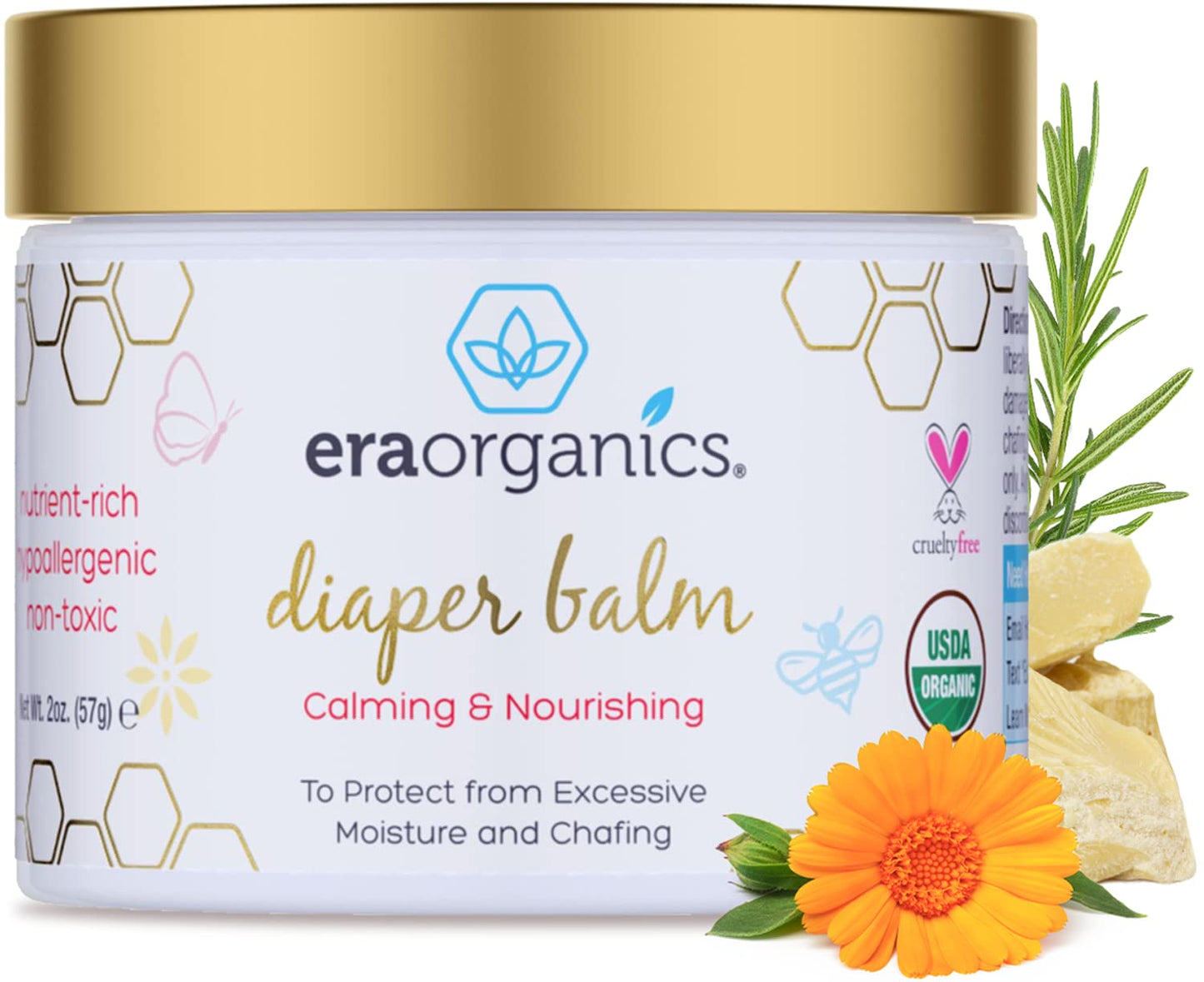 Era Organics Baby Diaper Balm -Extra Soothing and Nourishing