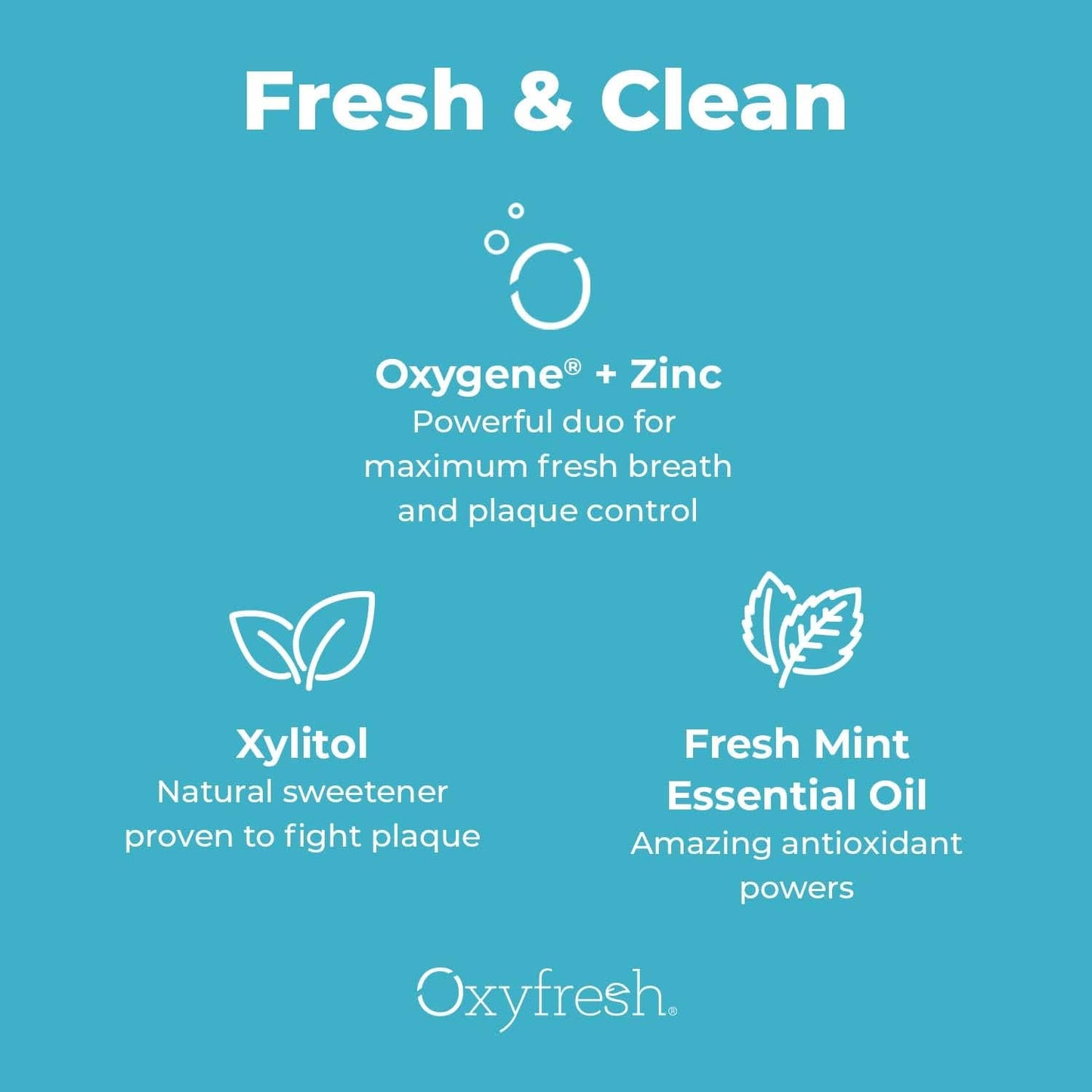 Premium Oxyfresh Pro Formula Fresh Mint Mouthwash – 16oz