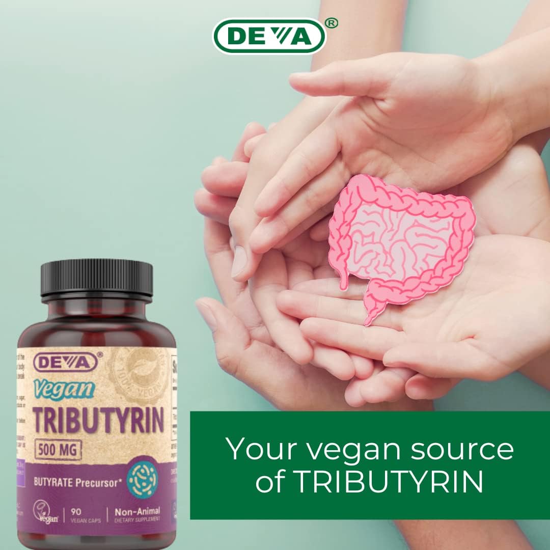 DEVA Vegan Tributyrin Supplement 90 Count