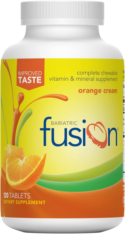 Bariatric Fusion Orange Cream Flavored Complete Chewable -  120 Tablets