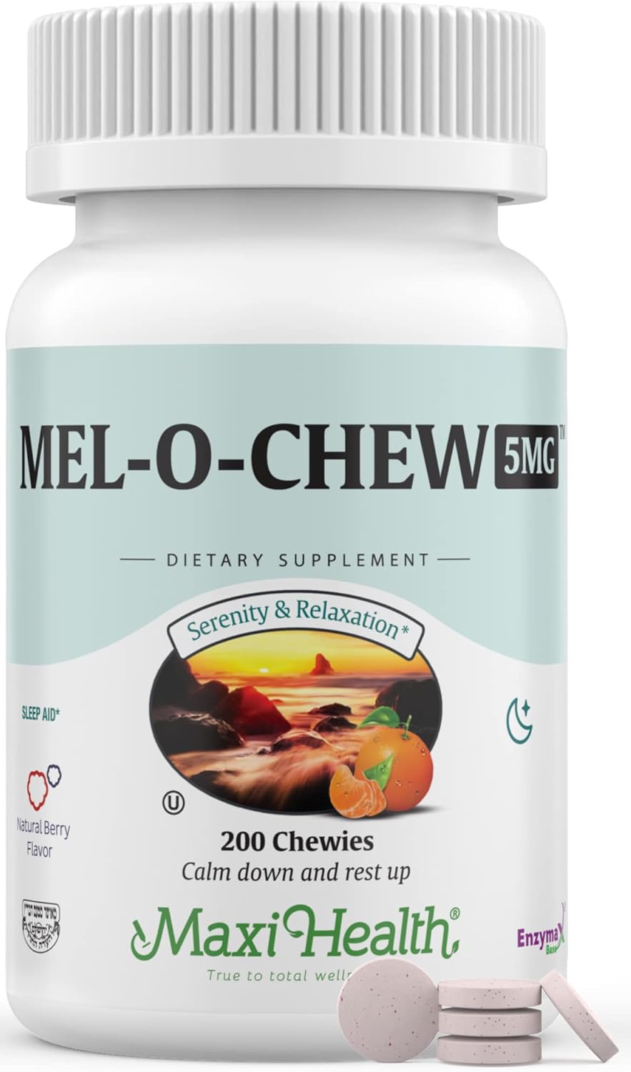 Maxi Health Extra-Strength Mel-O-Chew 5 MG 200 count