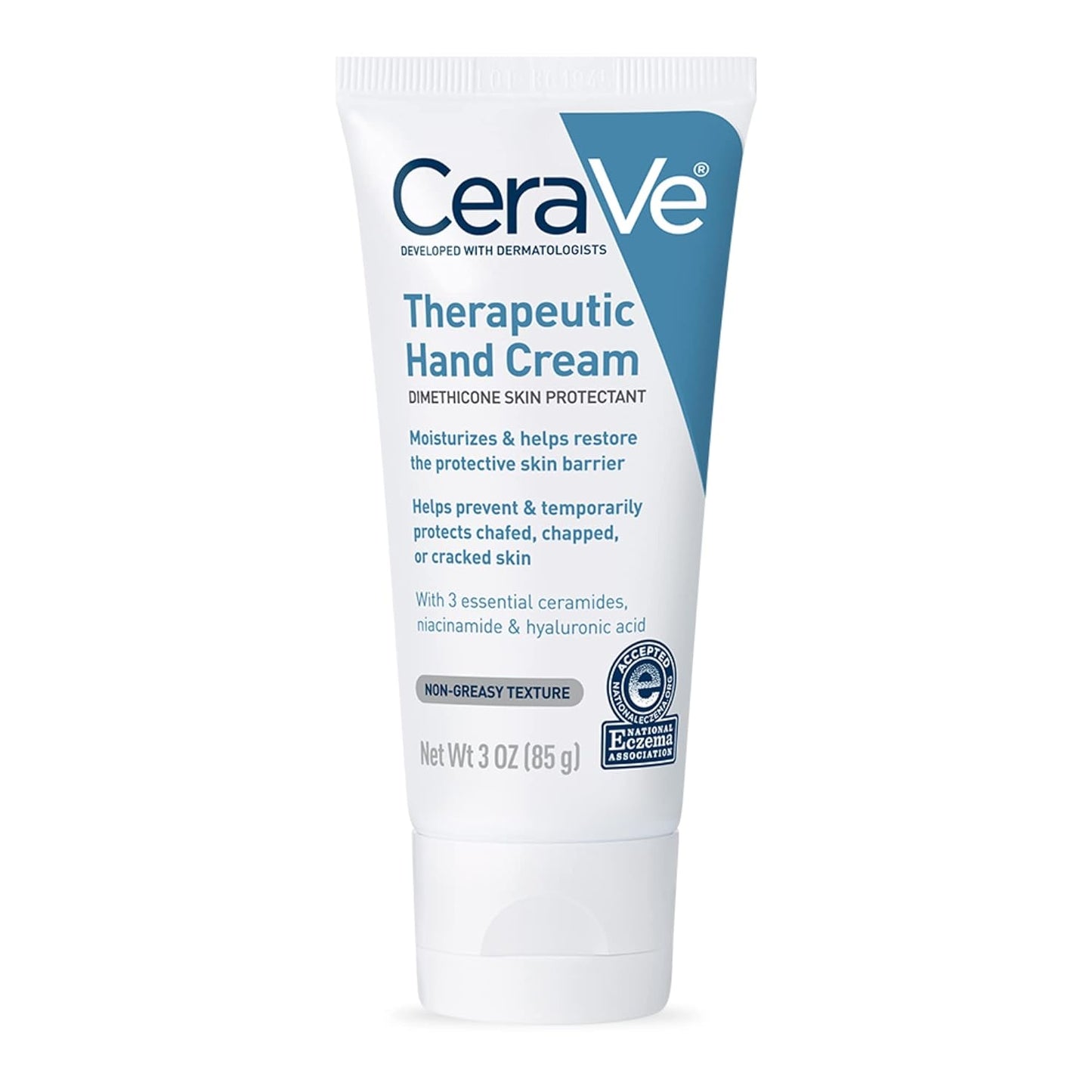 CeraVe Therapeutic Hand Cream for Dry Cracked Hands With Hyaluronic Acid