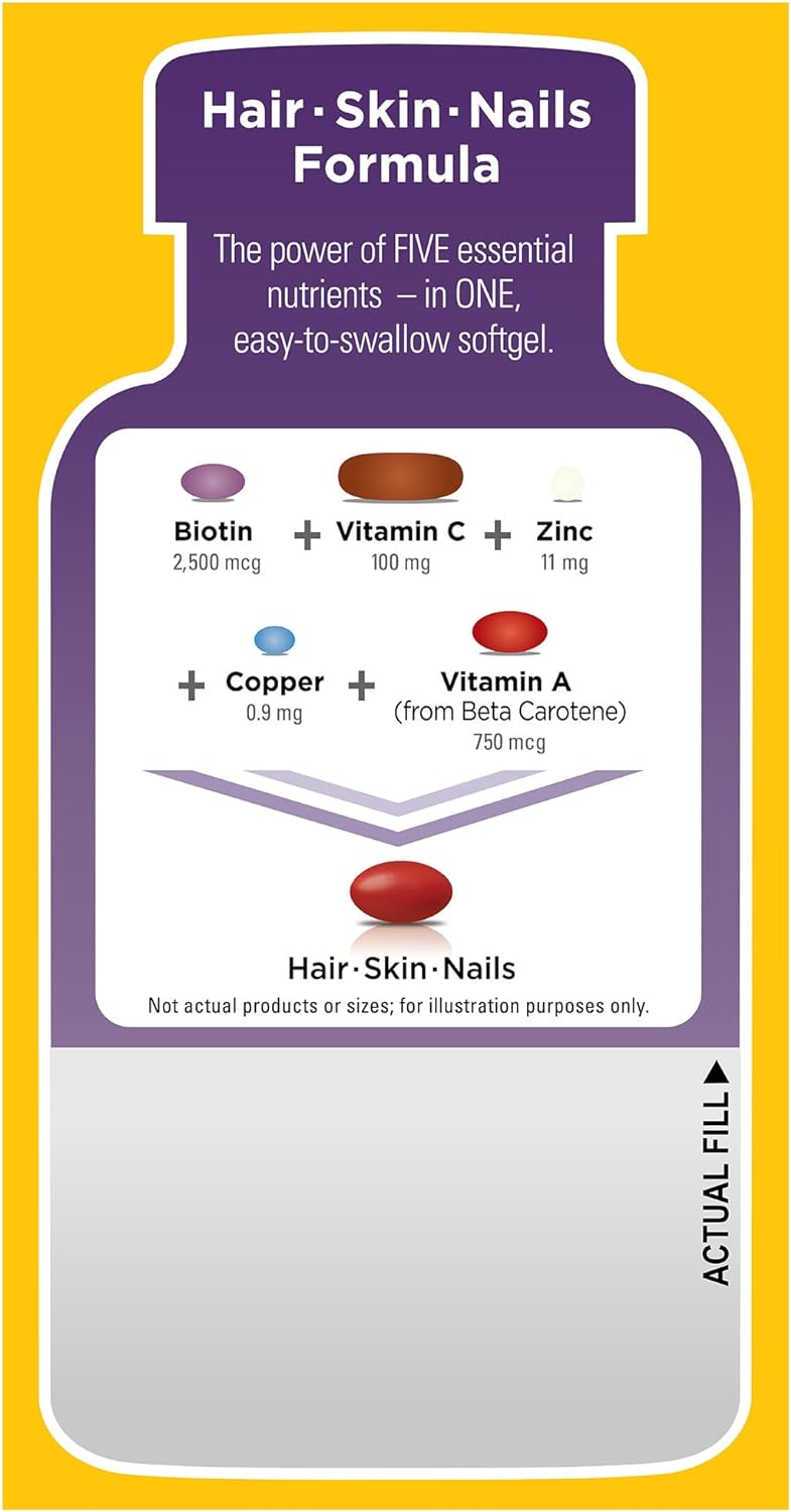 Nature Made Hair Skin and Nails  120 Softgels