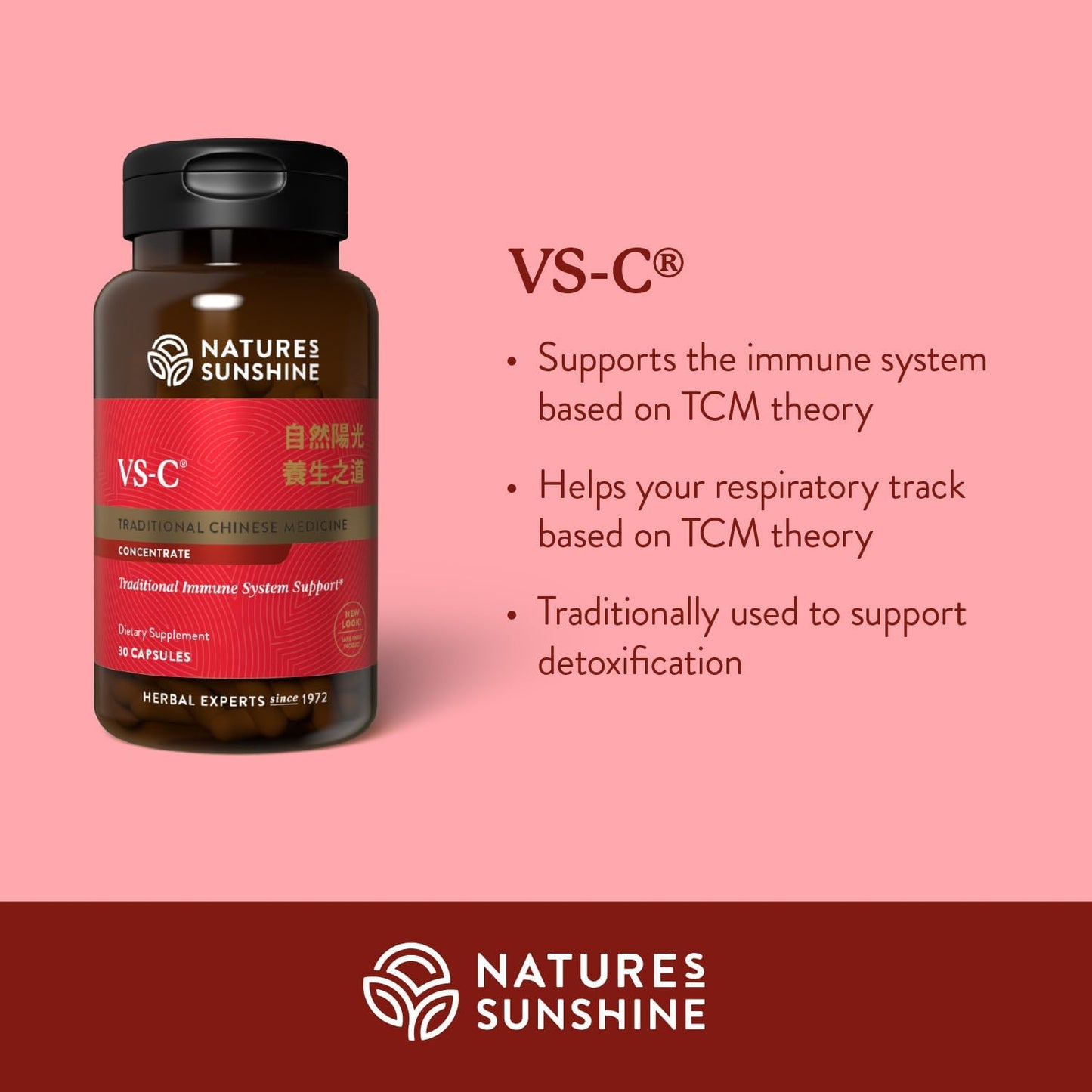 Nature's Sunshine VS-C TCM Concentrate 30 Capsules