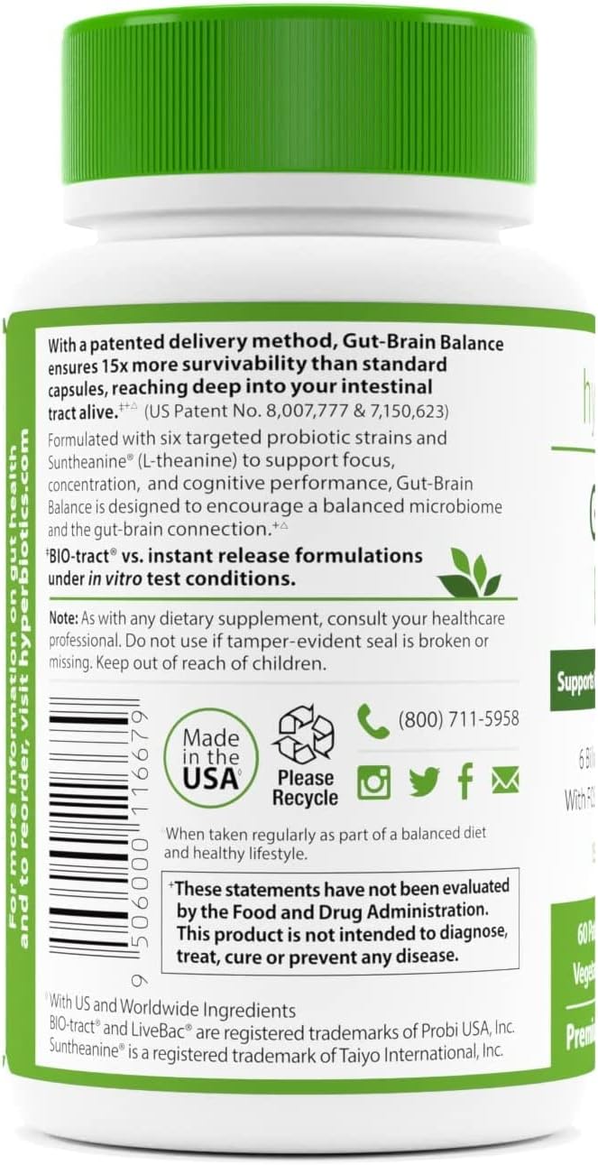 Hyperbiotics Pro Mood, Gut-Brain  60 count