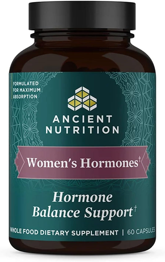 Ancient Nutrition Women's Hormones, Helps Reduce Stress, 60 Capsules