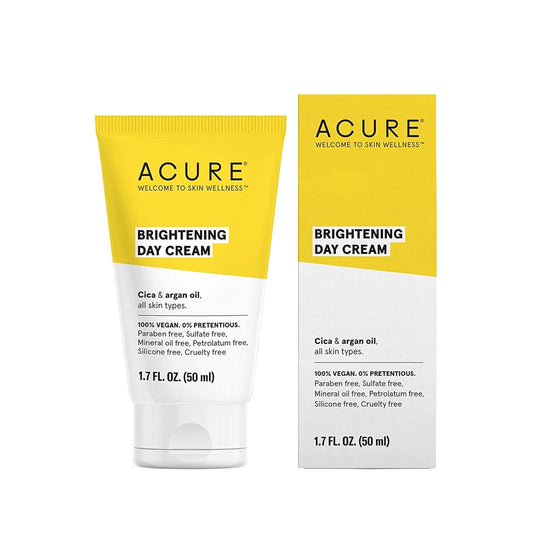 Acure Brightening Day Cream - Radiant Skin Day Cream with Cica & Argan Oil