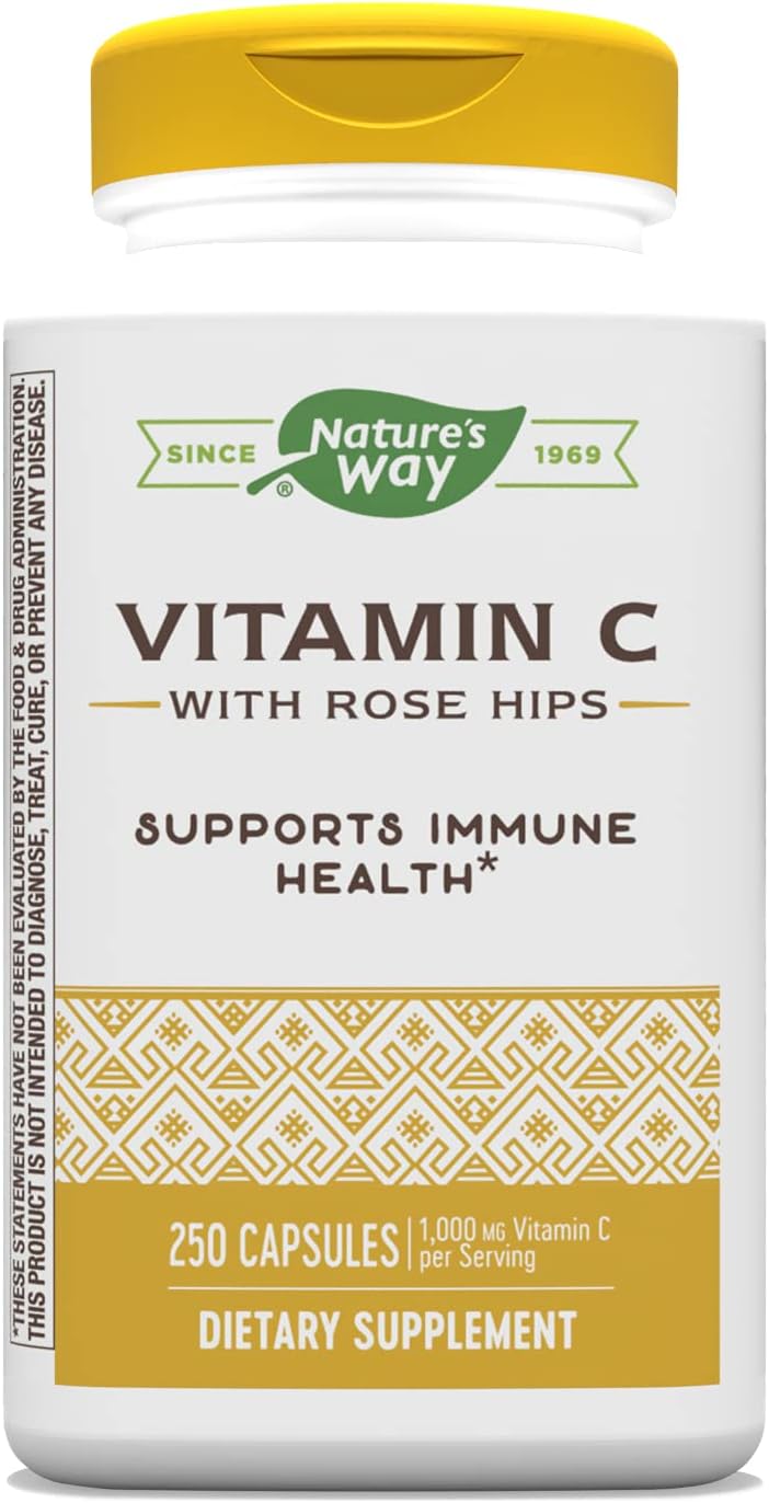 Nature’s Way Vitamin C with Rose Hips Immune Health 250 Capsules