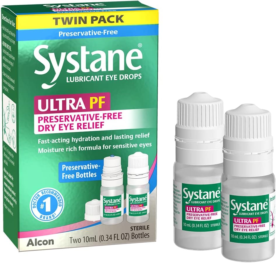 Systane Ultra Multi-Dose Preservative-Free Eye Drops Twin Pack (2x10ml)