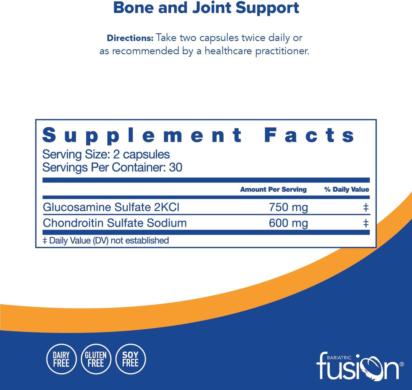 Bariatric Fusion Bone and Joint Support - 60 Capsules