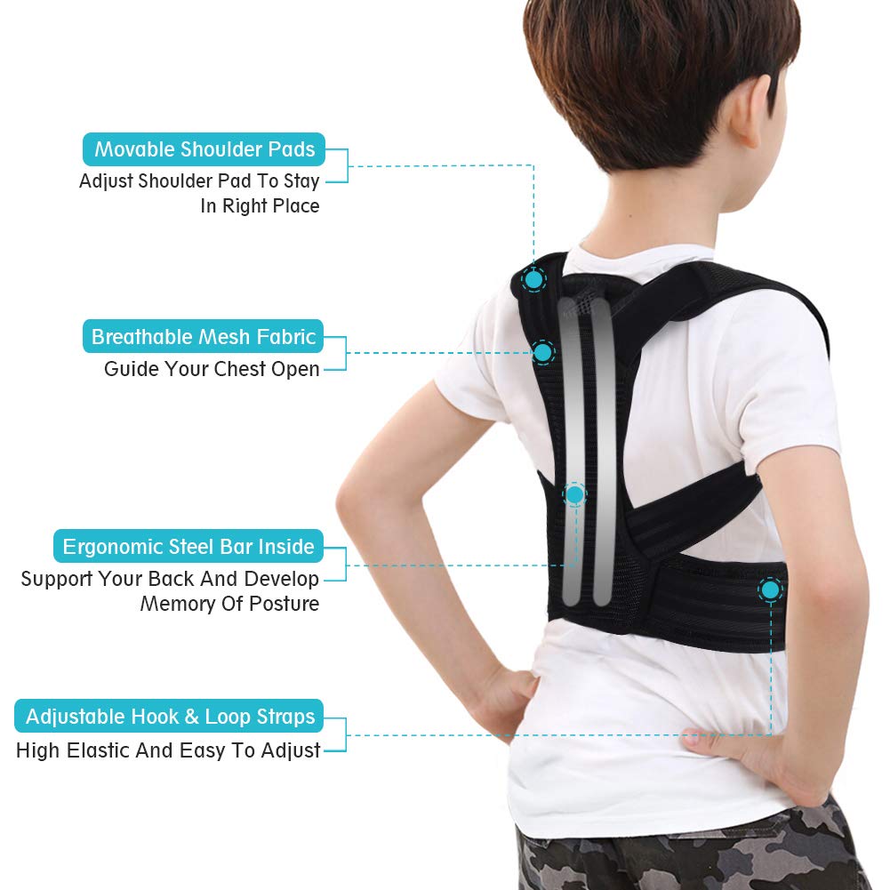 Posture Corrector for Kids, Upper Back Posture Brace for Teenagers Back