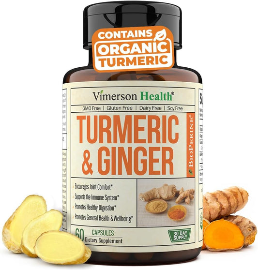 Tumeric and Ginger with Black Pepper 60 capsules