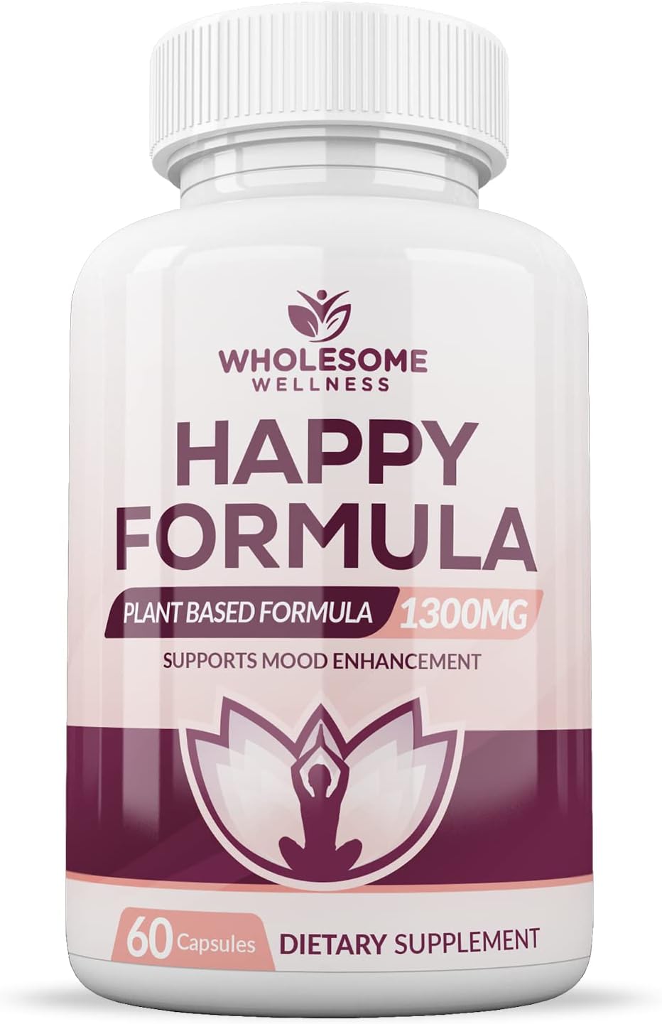 Wholesome Wellness Happy Formula Natural Stress 60 Capsules