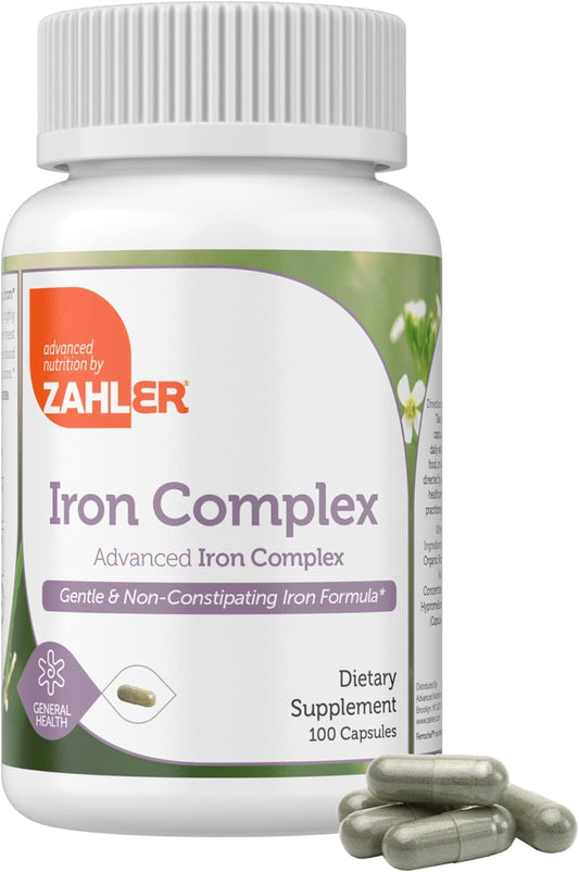 Zahler - Iron Supplement with Vitamin C - 100 Count