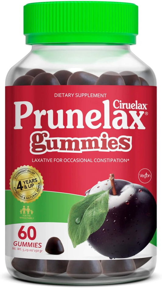 Prunelax Laxative Gummies - Gentle & Effective  60 Count