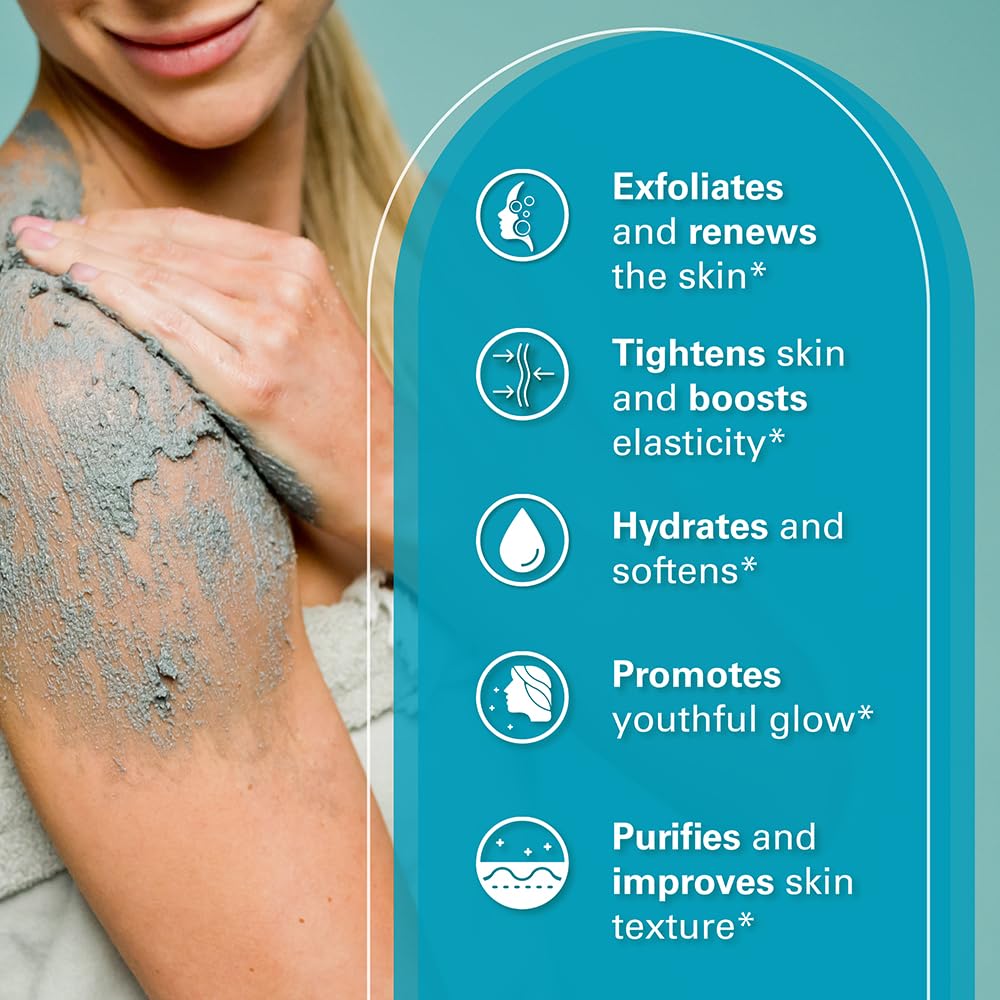 Charcoal Scrub Face Foot & Body Exfoliator Infused with Collagen and Stem Cell