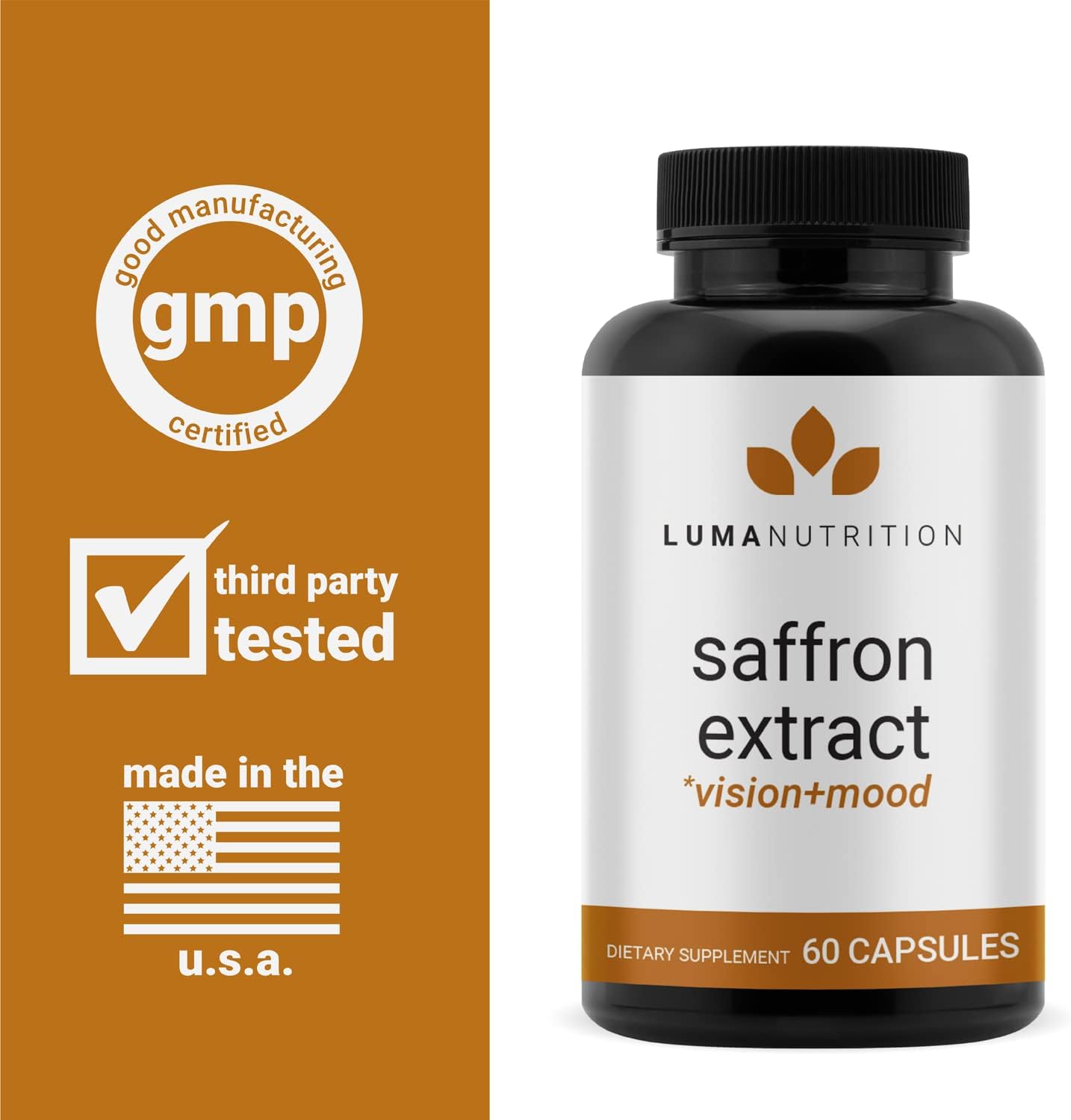 Saffron Extract Capsules - Premium Saffron Supplements 60 capsules