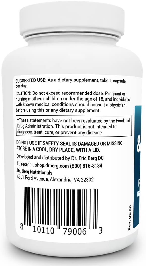 Dr. Berg Adrenal & Cortisol Capsules 60 count