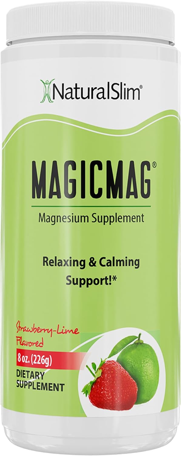 NaturalSlim Magicmag Pure Magnesium Citrate Powder  8oz