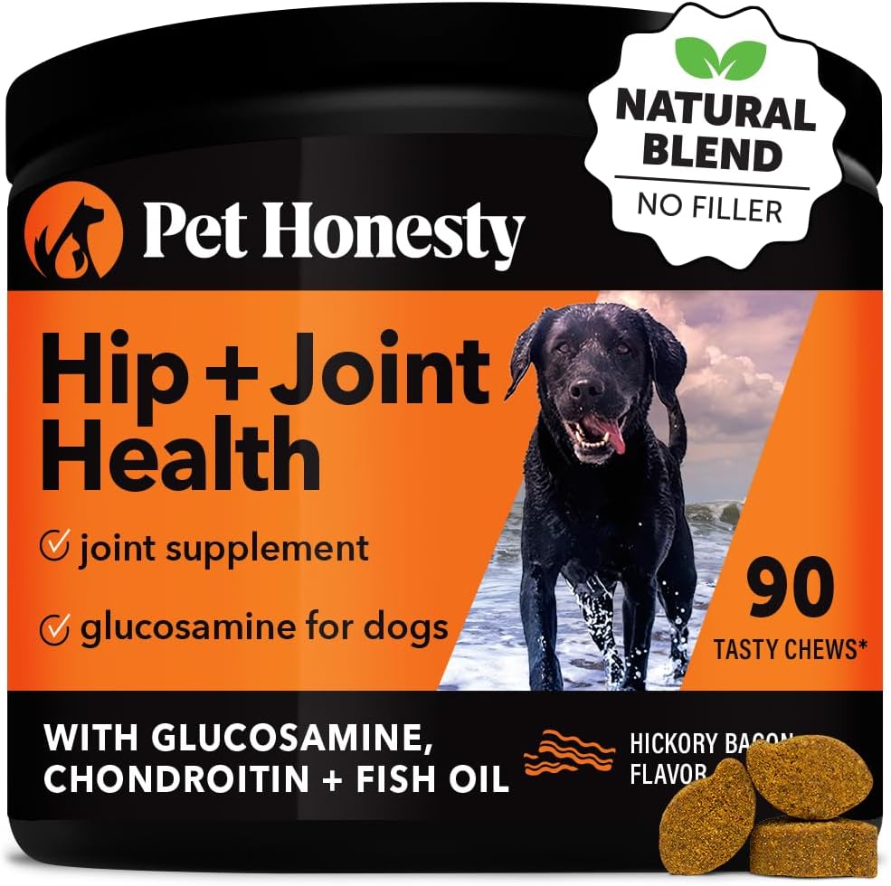 Pet Honesty Hip & Joint Health - Glucosamine for Dogs Soft Chews(Bacon 90 Ct)