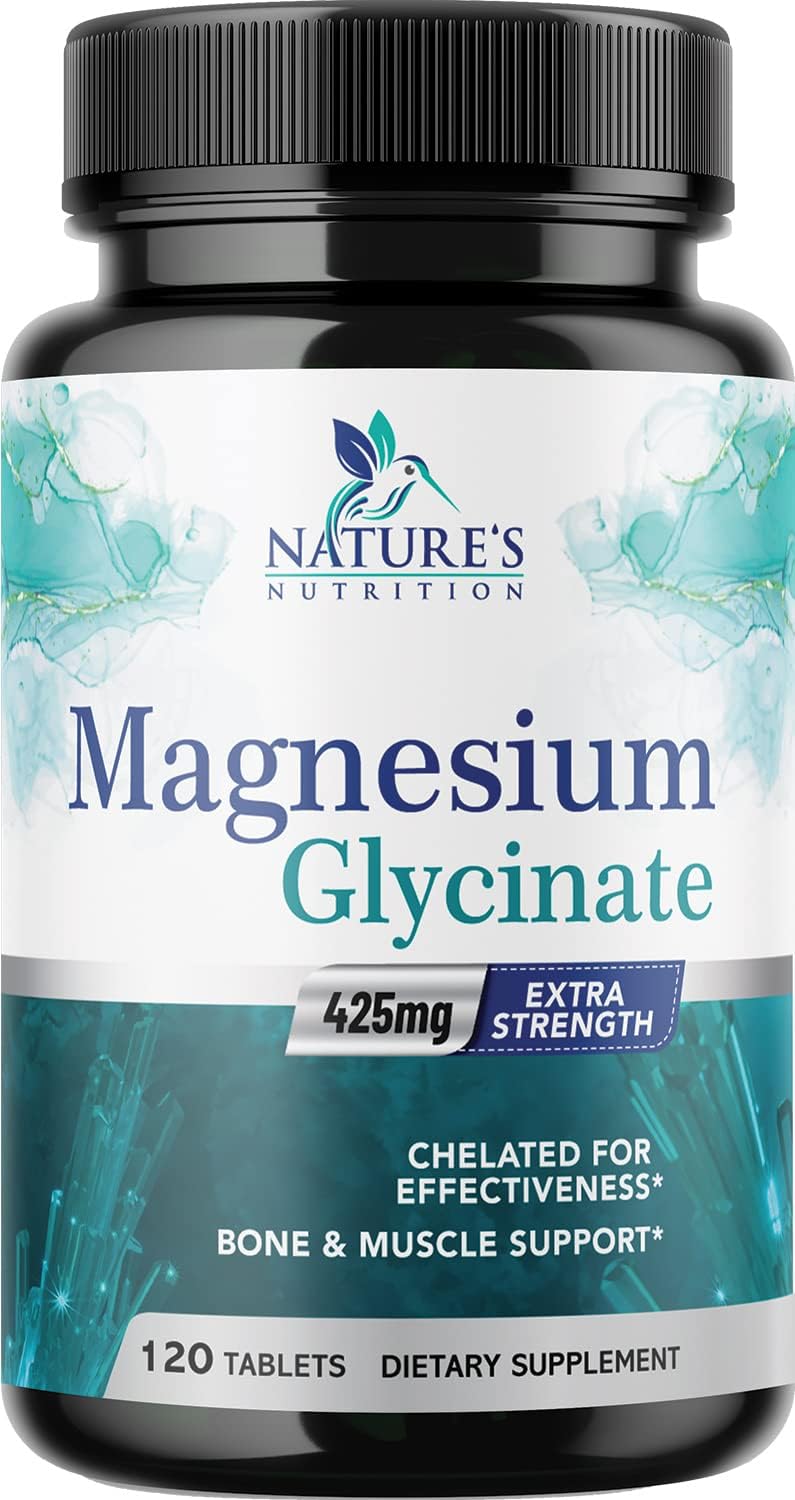 Magnesium Glycinate 425 mg with Calcium - 120 Tablets