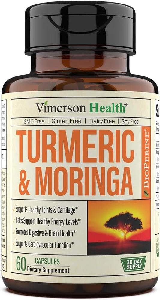 Turmeric Curcumin & Moringa Leaves Extract with Black Pepper 60 capsule