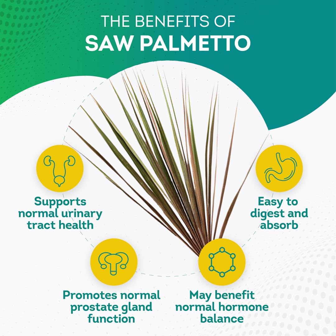 Premium Saw Palmetto 500 mg for Men & Women 100 Tablets