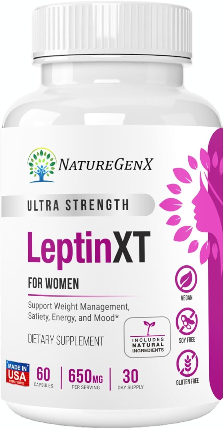 LeptinXT - Leptin Supplements for Weight Loss for Women - Extra Strength, Fat Burner - 60 Capsules