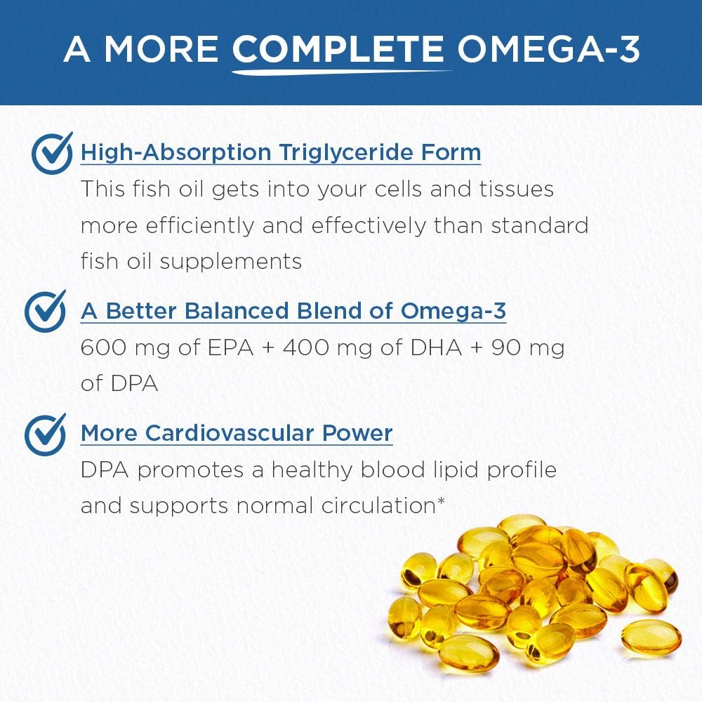 Purity Products - Ultra Pure Omega 3,60 softgels, Blue