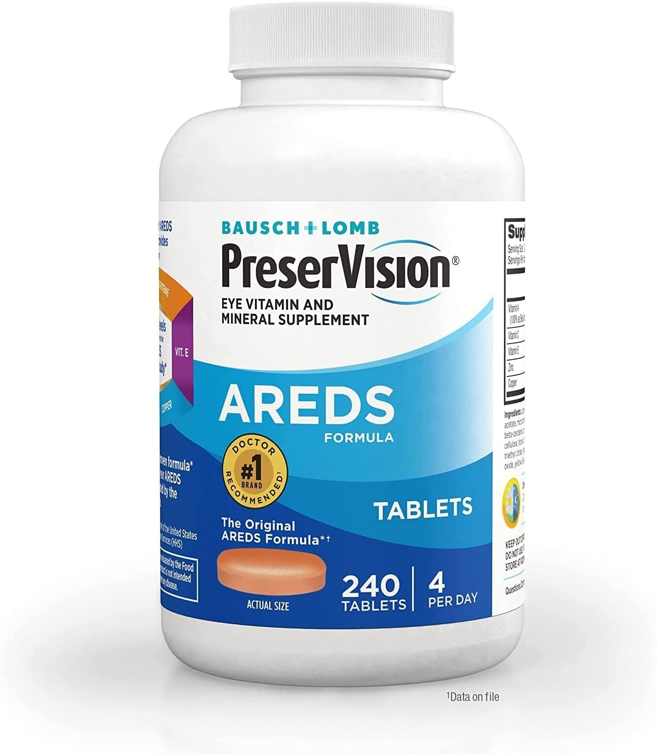 PreserVision AREDS Eye Vitamin & Mineral Supplement  240 Count