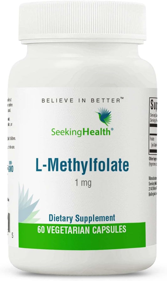 Seeking Health L-5-MTHF, Supports Healthy Methylation (60 capsules)