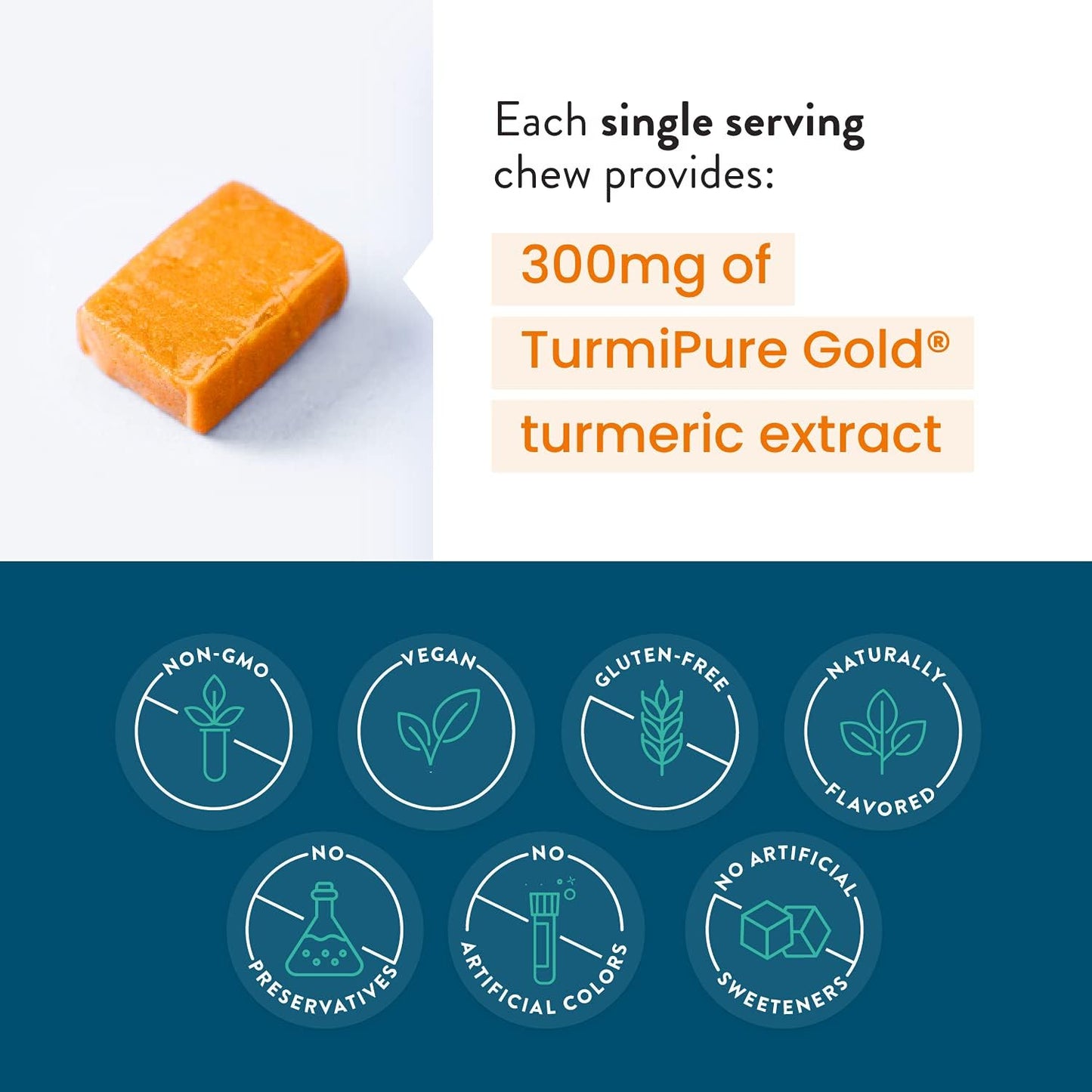 humanN Turmeric Curcumin Chews Supplement – 30 count