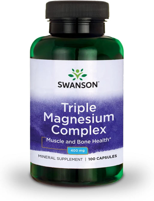 Swanson Triple Magnesium Complex - 100 Capsules