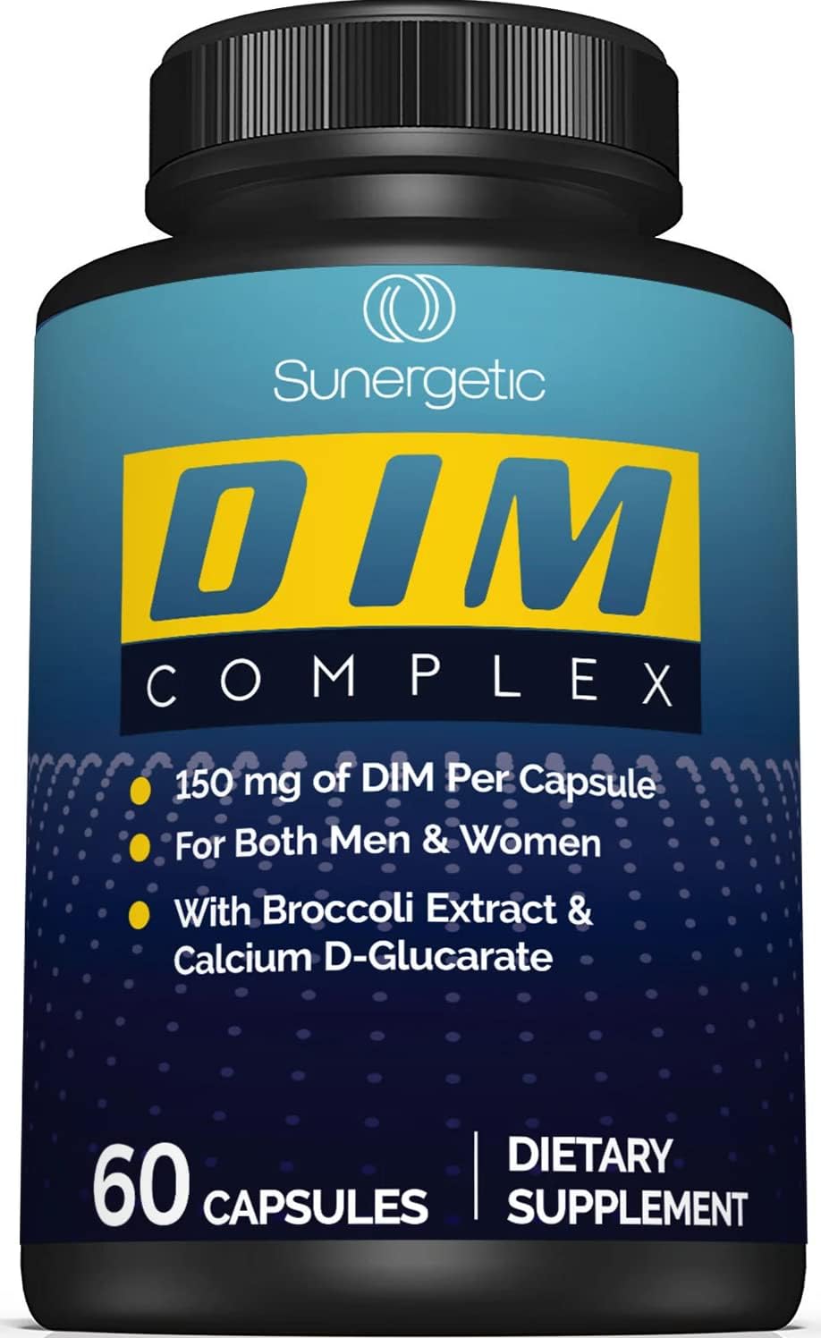 Sunergetic Premium DIM Supplement– 150mg 60 capsules