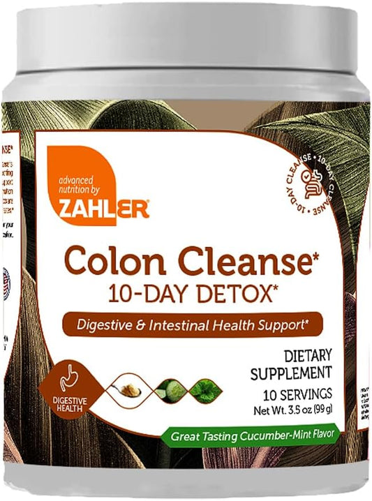 Zahler Colon Cleanse, 10 Day Detox and Gut Health Support,10 Servings