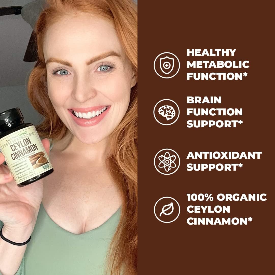 Organic Ceylon Cinnamon 60 capsules