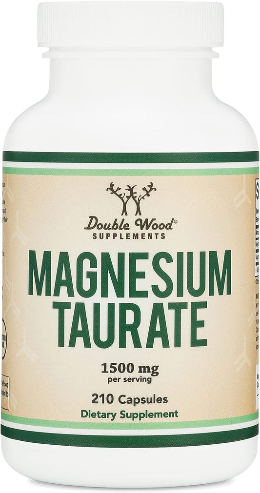 Magnesium Taurate  for Cardiovascular Health to Boost 210 Vegan Capsules