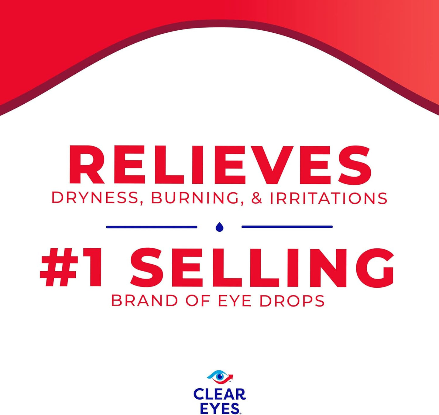 Clear Eyes Redness Eye Relief Eye Drops, 0.5 Fl Oz, Pack of 3