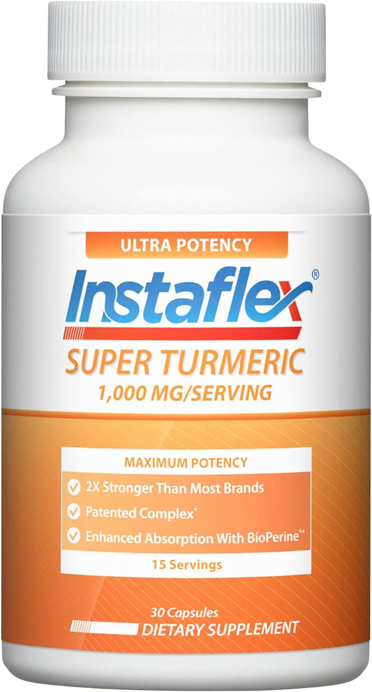 Instaflex Super Turmeric - 1000mg Turmeric Curcumin with BioPerine - 30 Count