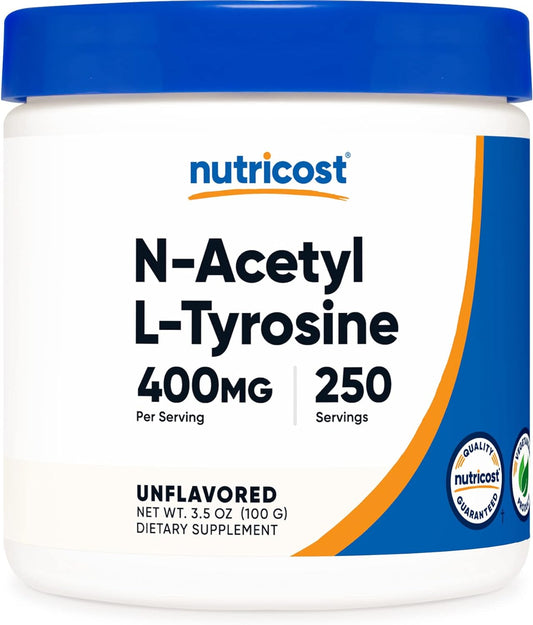 Nutricost Pure N-Acetyl L-Tyrosine (NALT) Powder 100 Grams