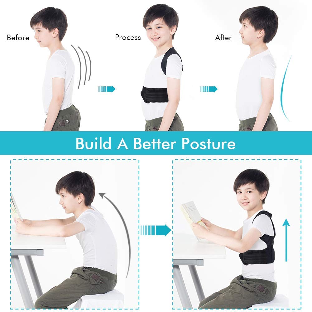 Posture Corrector for Kids, Upper Back Posture Brace for Teenagers Back